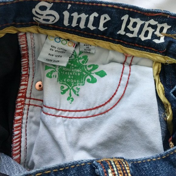 COOGI Embroidered Straight-Leg Jeans - Size 1/2 - Picture 9 of 10